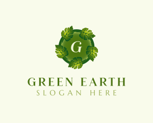 Environmental Nature Leaf logo design