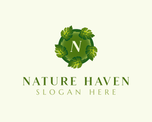 Environmental Nature Leaf logo design