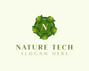 Environmental Nature Leaf logo design