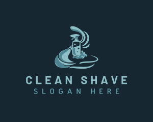 Cleaning Sanitation Spray logo design