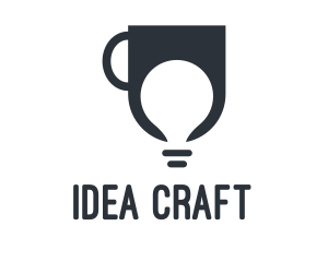 Mug Idea Bulb logo design