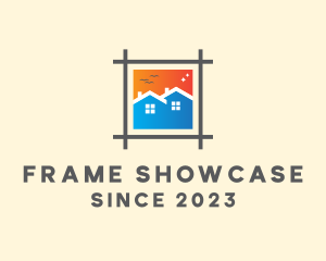 Sunset House Frame logo