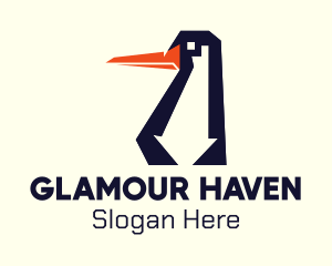 Modern Arrow Penguin logo