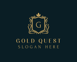 Gold Shield University logo design