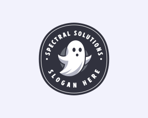 Scary Ghost Spirit logo design