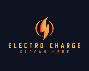 Energy Lightning Bolt logo design