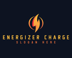 Energy Lightning Bolt logo design