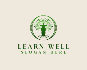 Wellness Tree Woman logo design