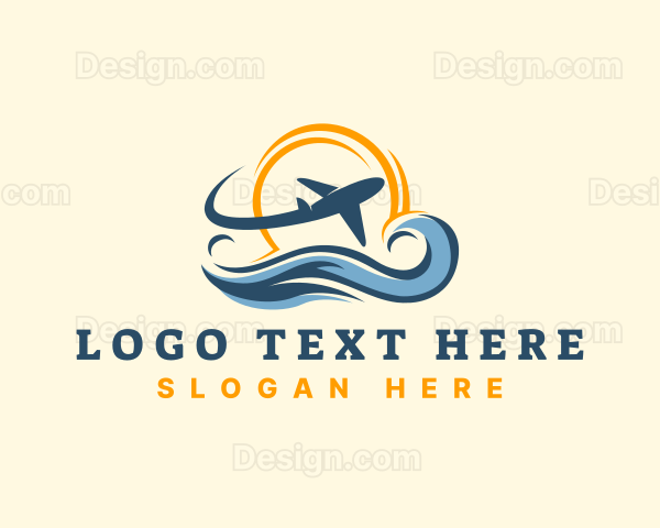 Airplane Travel Vacation Logo