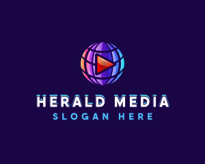 Globe Media Player logo design