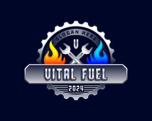 Heating Cooling Maintenance logo design