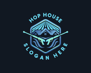 House Pressure Sanitation logo design