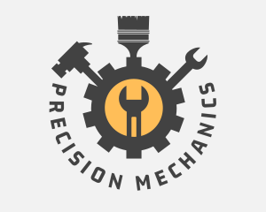 Mechanic Tools Cog logo design