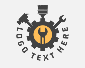 Tool - Mechanic Tools Cog logo design