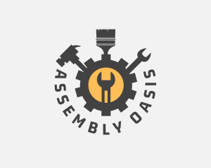 Mechanic Tools Cog logo design