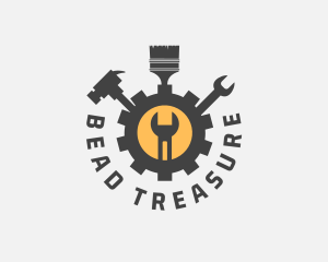 Mechanic Tools Cog logo design