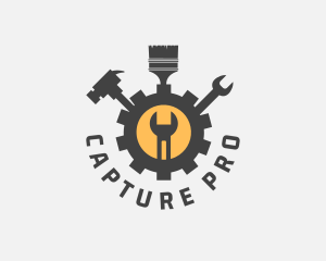 Mechanic Tools Cog logo design