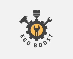 Mechanic Tools Cog logo design