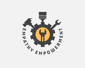 Mechanic Tools Cog logo design