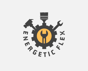 Mechanic Tools Cog logo design