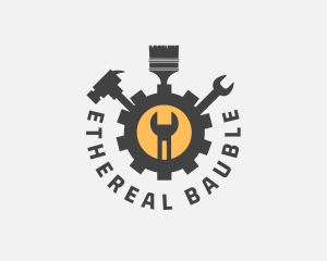 Mechanic Tools Cog logo design