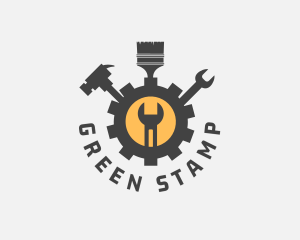 Mechanic Tools Cog logo design