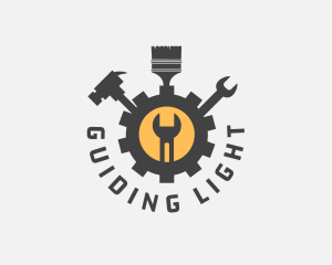 Mechanic Tools Cog logo design