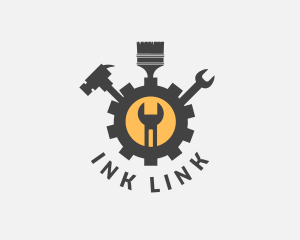 Mechanic Tools Cog logo design