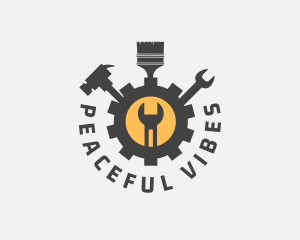 Mechanic Tools Cog logo design