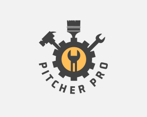 Mechanic Tools Cog logo design