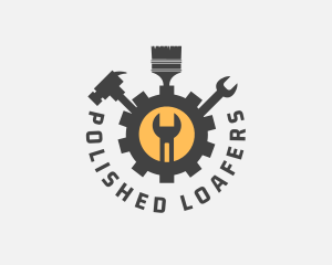 Mechanic Tools Cog logo design