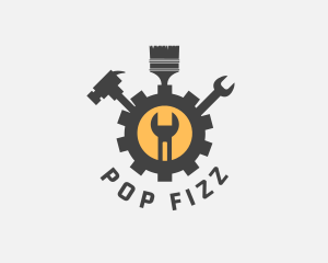 Mechanic Tools Cog logo design