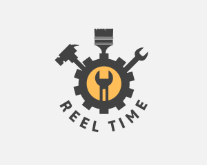 Mechanic Tools Cog logo design