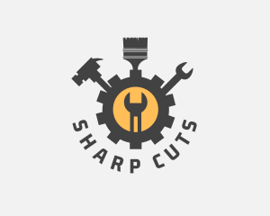 Mechanic Tools Cog logo design