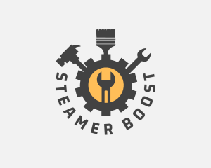 Mechanic Tools Cog logo design