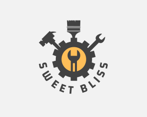 Mechanic Tools Cog logo design