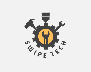 Mechanic Tools Cog logo design