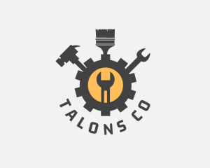 Mechanic Tools Cog logo design