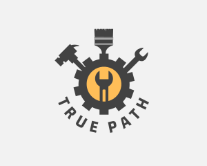 Mechanic Tools Cog logo design