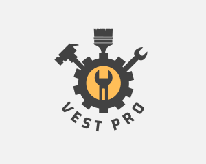 Mechanic Tools Cog logo design