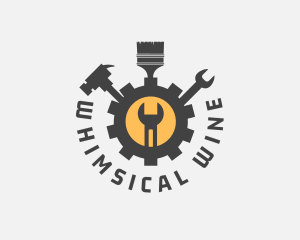 Mechanic Tools Cog logo design