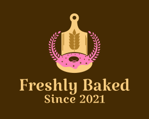 Wheat Donut Baking logo design