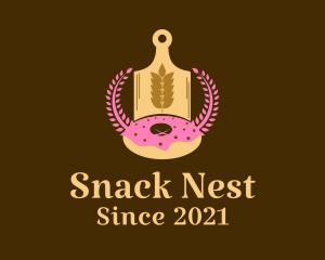 Wheat Donut Baking logo design