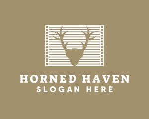 Deer Horn Blinds logo design