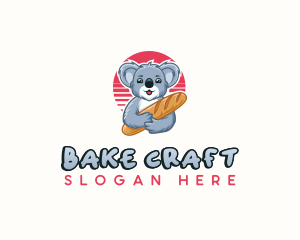 Koala Baguette Bakery logo design