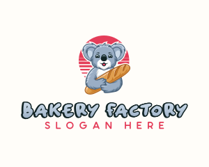 Koala Baguette Bakery logo design