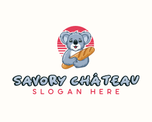 Koala Baguette Bakery logo design