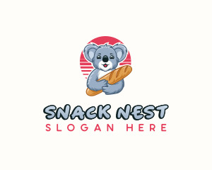 Koala Baguette Bakery logo design