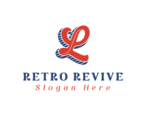 Retro Business Letter L logo