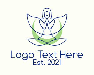 Feminine Yoga Angel  logo